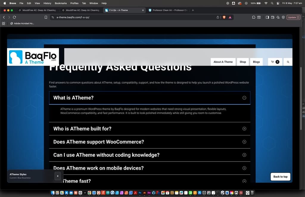 Same theme, no custom css - just changes in settings, while still allowing custom css with ease.