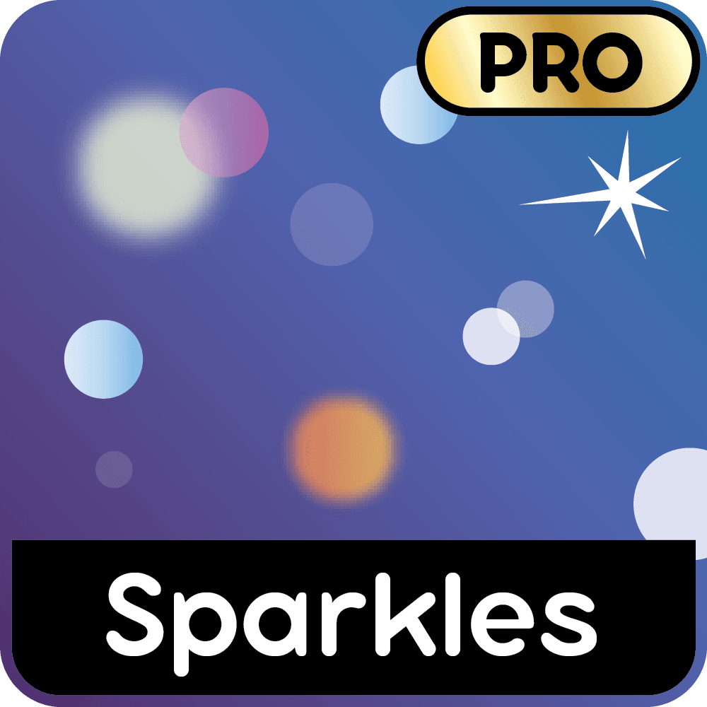 Sparkles background effect icon